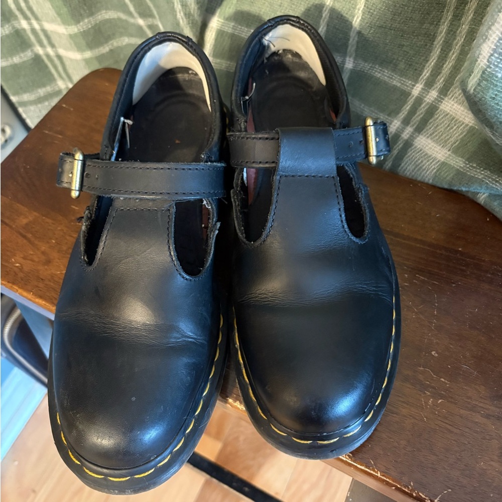 Dr. Martens smooth leather Polly safety shoe. Non slip, electrical hazard 11
